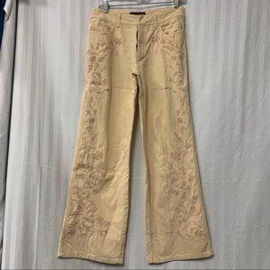 Fendi Floral Embroidered Flare Pants